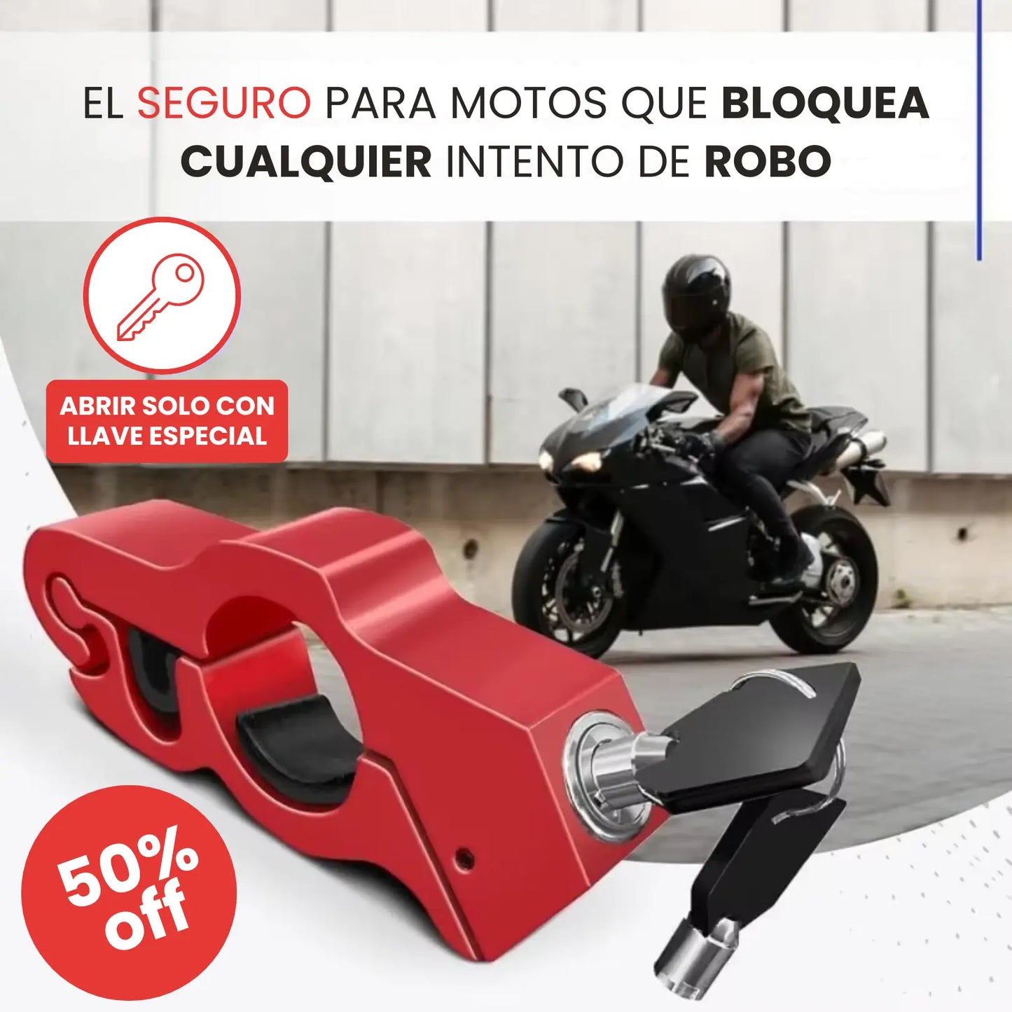 SEGURO PARA MOTO ManiBlock Pro® - BLOQUEA, INMOVILIZA Y PROTEGE TU MOTO