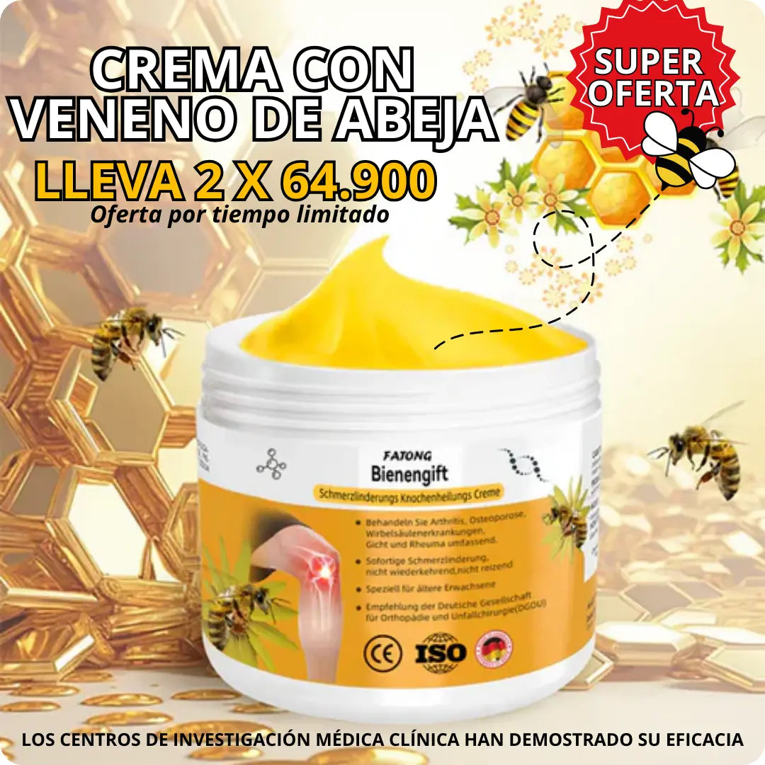 CREMA PARA TRATAMIENTO DE LA PIEL CON VENENO DE ABEJA BEE VENOM®
