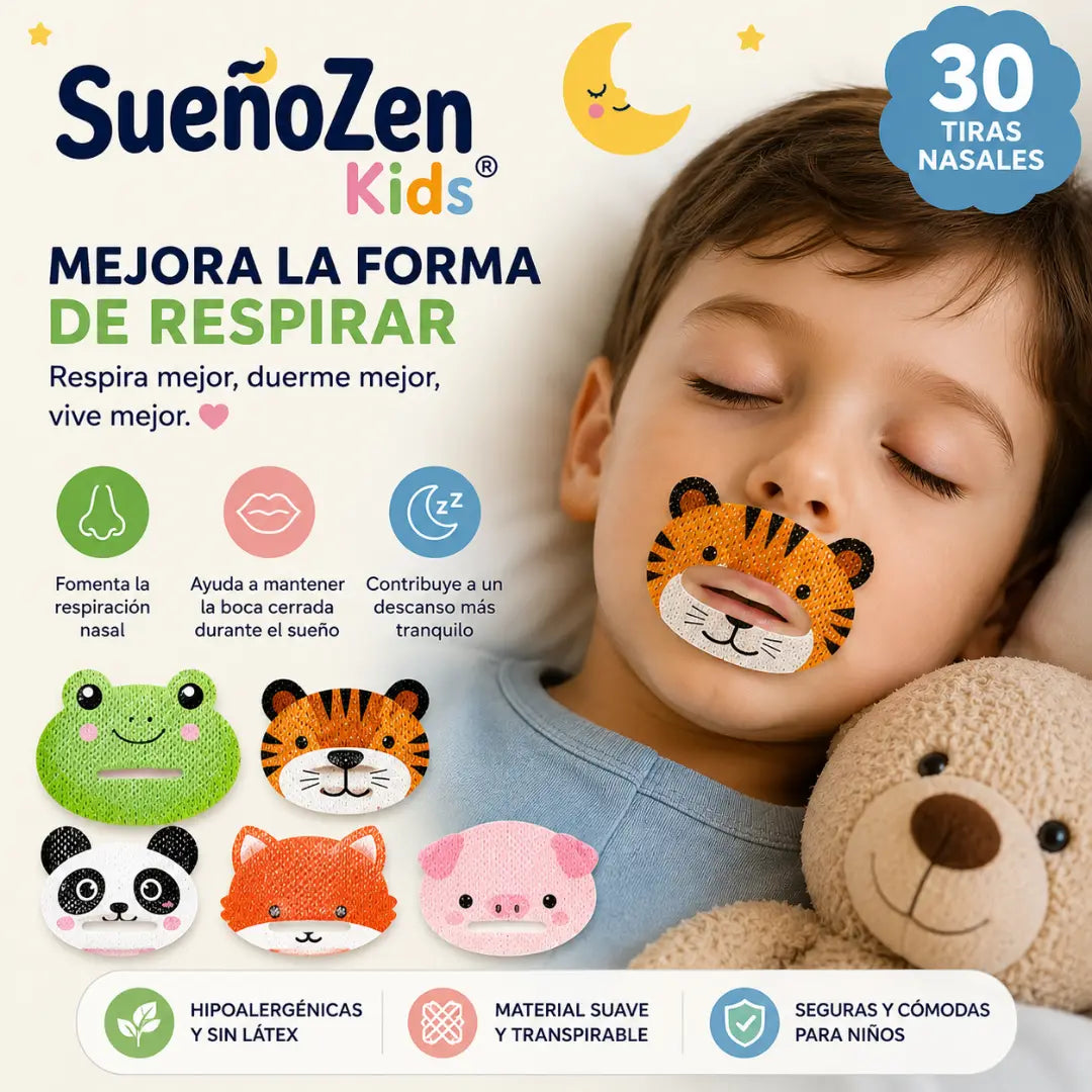 SueñoZen Kids® MEJORA LA FORMA DE RESPIRAR