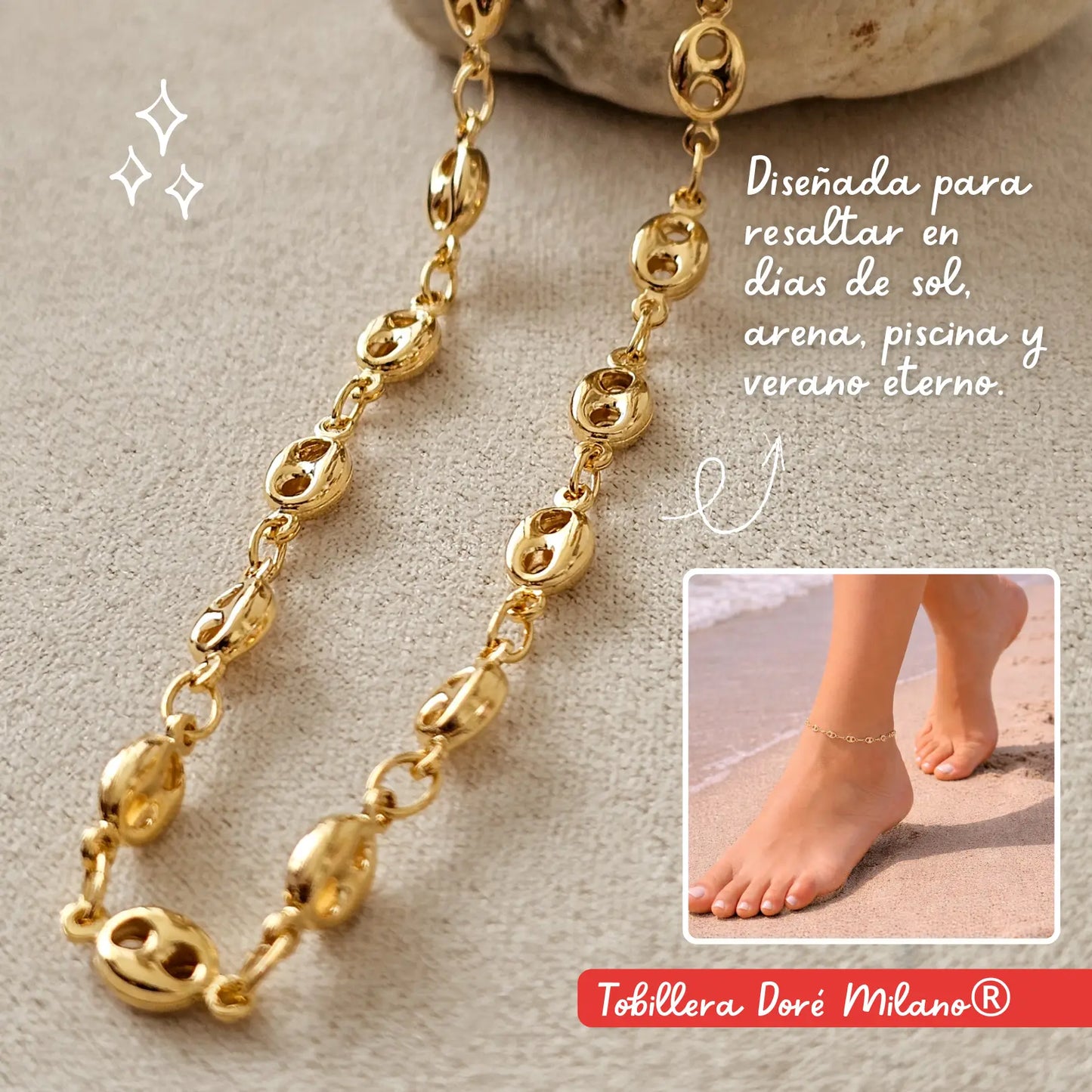 Tobillera Doré Milano® - El lujo esta en los detalles