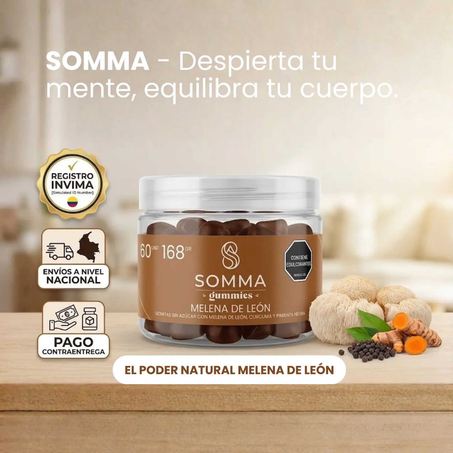 GOMAS MELENA DE LEÓN - SOMMA🦁🍄‍🟫