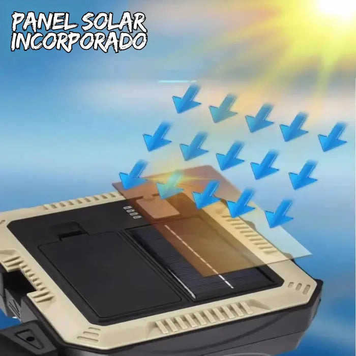 LAMPARA SOLAR MAS CAJA DE HERRAMIENTAS ECOLIGTH TOOLBOX®