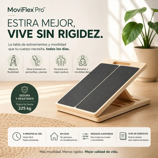 TABLA DE ESTIRAMIENTOS FlexiBoard™ - Recupera tu movilidad paso a paso.